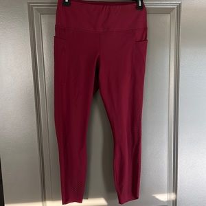 Active life red leggings size medium